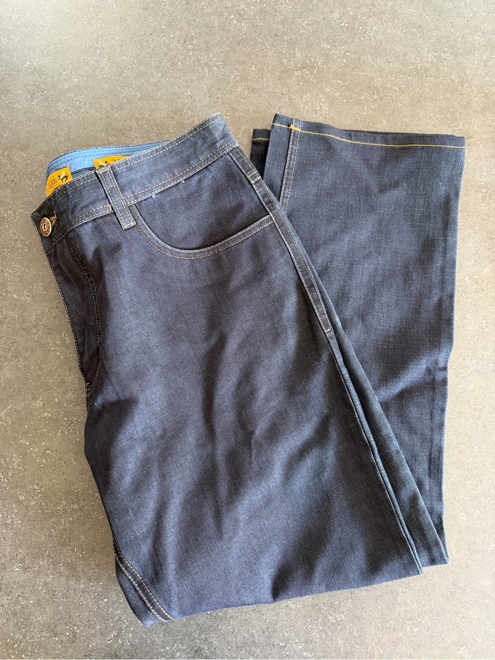 Enzo Tovare Alpha-63 Men’s Jeans Size 34 Dark Indigo 100% Cotton